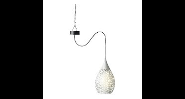 Hanglamp solar - wit - ijzer - 21 cm - tuinverlichting