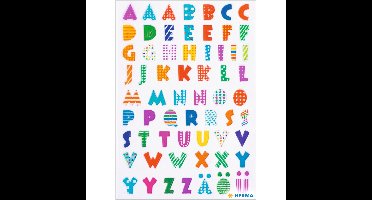 Herma Letter Stickers - 1x vel met 62 stuks - alfabet plak letters