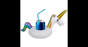 Opblaasbare drankhouder eenhoorn 34 cm