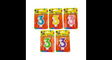 Verjaardag kaarsen 3 jaar