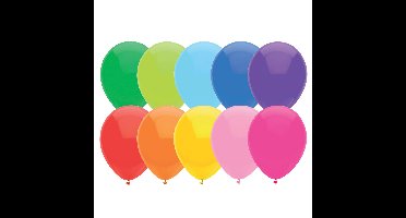 Verjaardag latex party ballonnen gekleurd 50x stuks formaat 30 cm