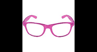 Verkleed bril metallic roze