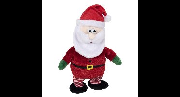 Kerstman knuffel pop-figuur - 30 cm - met beweging en muziek