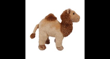 Knuffeldier Dromedaris - zachte pluche stof - premium kwaliteit knuffels - lichtbruin - 32 cm