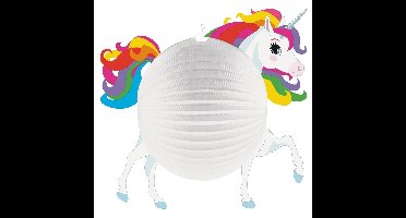 Lampion Eenhoorn - D25 cm - rond - karton - sint maarten - 11 november