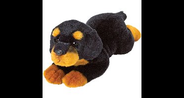 Pluche knuffel dieren Rottweiler hond - 34 cm - Speelgoed knuffelbeesten - Honden soorten
