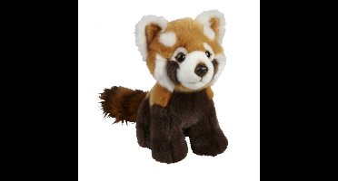 Pluche Rode Panda knuffel - 18 cm - Speelgoed knuffeldieren - pandabeer