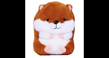 Pluche speelgoed knuffeldier Bruine hamster van 19 cm