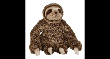 Ravensden pluche knuffel dier Luiaard - 50 cm - bruin - Dieren knuffels uit de jungle