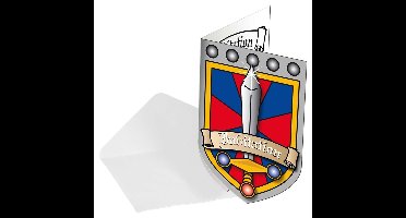 Ridder uitnodigingen voor een kinderfeestje - 8x stuks - Themafeest - Verjaardag