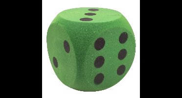 Sinterklaas spel foam dobbelstenen groen 16 x 16 cm