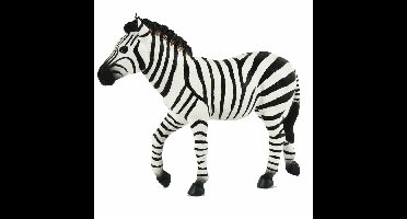 Speelgoed zebra - figuur - 12 cm - kunststof - speeldieren - dieren - speelfiguren