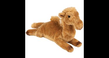 Suki Gifts Knuffel - kameel - bruin - 15 cm - knuffeldier