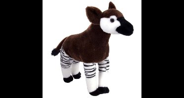 Wild Republic Okapi knuffel - 30 cm - pluche - staand - Afrikaanse dieren - knuffeldier