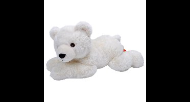 Wild Republic pluche knuffel dier ijsbeer - wit - 30 cm - Wildlife speelgoed knuffelbeesten