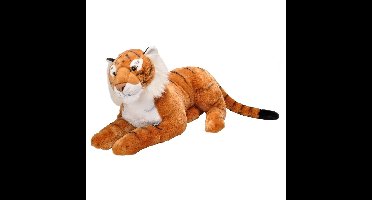 Wild Republic Pluche tijger - knuffel tijger - 76 cm - wilde dieren knuffels