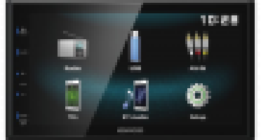 Kenwood DMX120BT Dubbel DIN Digital Media AV Receiver met Bluetooth