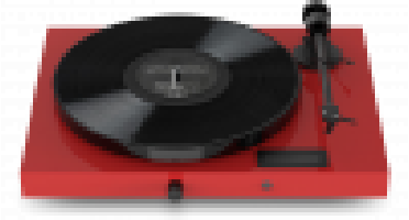 Pro-Ject Jukebox E1 OM5e Platenspeler Ingebouwde Versterker 2x25w - Rood