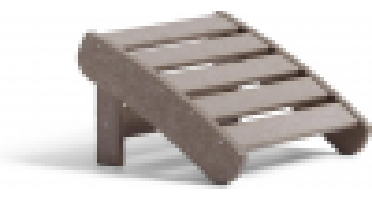 Keter - Merenkant Voetsteun - 56x61x37cm - Bruin