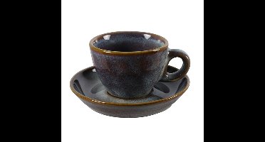 Espresso kop & schotel Yarah S blauw