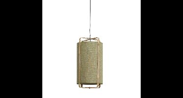 Hanglamp Sendai groen bamboe naturel M