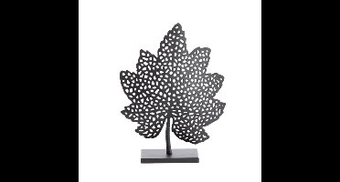 Ornament leaf mat zwart M