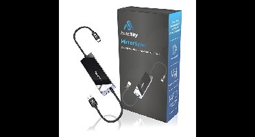 AutoSky AMS-1 Smartphone Mirroring Adapter voor Draadloze CarPlay en Android Auto