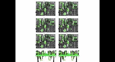 6x Profeco Gereedschapswand - 50x33 cm - Gereedschapsbord - incl. 2x Gereedschapshouder en 72x Gereedschapshaken