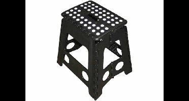 Profeco XL opstapkrukje inklapbaar - Hoogte 40 cm - Zwart