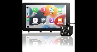 AutoSky 7 inch Wireless CarPlay en Android Auto Scherm met Achteruitrijcamera