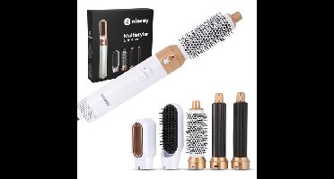 Niceey 5-in-1 Krultang - Föhnborstel - Multistyler - Airstyler