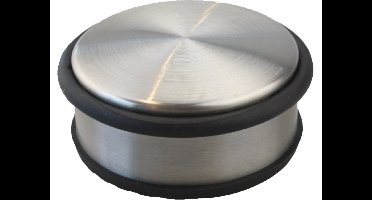 GS deurstopper RVS 1 kg - Voor binnen en buiten - Deurbuffer Ø10 x 5 cm - 100% staal