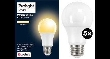 Prolight Zigbee Smart Led Lamp E27 - Warm white - 5 stuks
