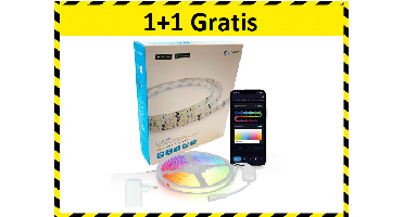 Etiger slimme LED strip RGB - IP65 - 5 meter 1+1 Gratis