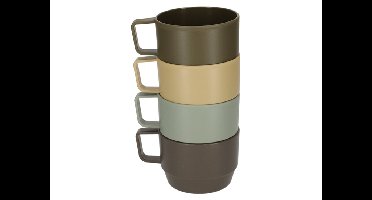 4 Nörlander Outdoor Bekers - Camping servies - Multikleur