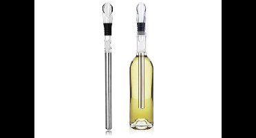 XEMM Koelstick met Schenker - Wijnkoeler - RVS - Set van 2