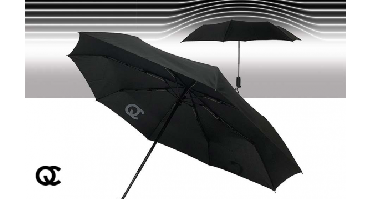 FlinQ Stormparaplu - Windbestendig tot 120 km/h - Zwart - Uitschuifbaar