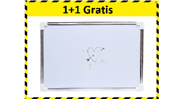 Lowander Magnetisch Whiteboard - 20x30 cm 1+1 Gratis