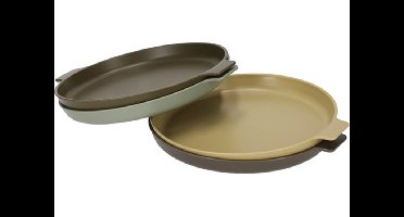 Norlander Outdoor borden - Camping servies - Ronde borden - 23 x 20 x 2,3 cm - Set van 4 - Multikleur