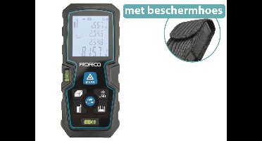 Profeco Laser Afstandsmeter - Digitaal - 40 meter