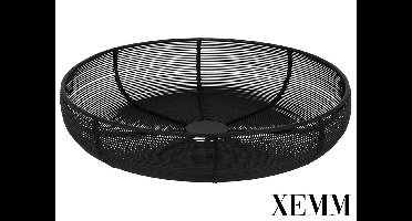 XEMM Fruitmand Pim - Draadmand - 29 x 29 cm - Zwart