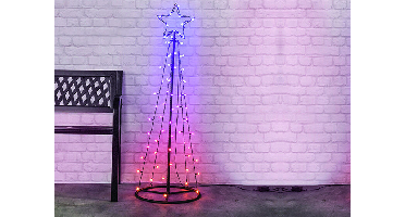 LED Kerstboom - RGB kerstverlichting - 100 cm