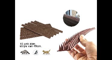 Kinzo anti-klim strips - 10 stuks - Voor het weren van dieren of dieven