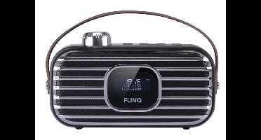FlinQ DAB+ Radio - Draadloze Speaker - 80 stations - DAB+ Ruisvrij - Bluetooth