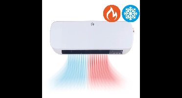 QLT 2-in-1 Koeling & Verwarming met Wandmontage - Timer en Weekschema - Wit