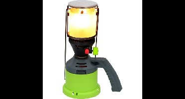 Kinzo Gaslamp - Incl. 3 Gaskousjes - voor Camping en Outdoor - Handvat - Piezo Ontsteking