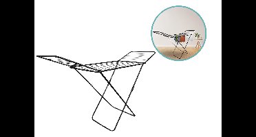 Droogrek - Wasrek - 18m drooglengte â" inklapbaar