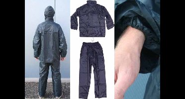 Lastpak Basic Regenpak met Capuchon - Blauw - Maat M tot 3XL