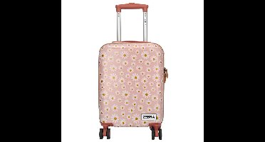 Zebra Trends Handbagage Kinder Koffer Travel Flowers Softpink