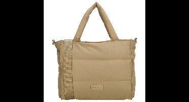 Beagles Puffer Handtas/Schoudertas Calvia Taupe